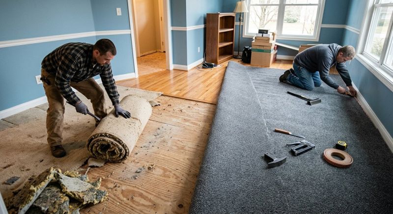 Basement Carpet Replacement in Toms River, NJ
