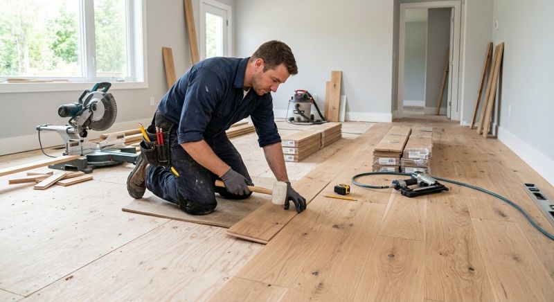 Birch Floor Installation in Phoenix, AZ