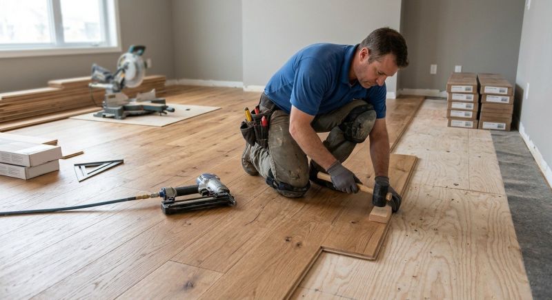 Hickory Floor Installation in Manassas, VA