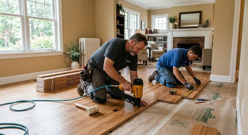 Oak Floor Installation in Manassas, VA