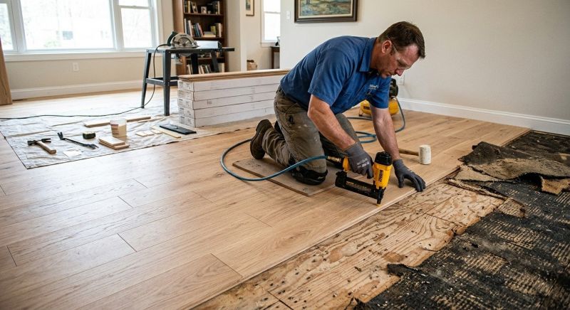 Plank Floor Installation in Manassas, VA