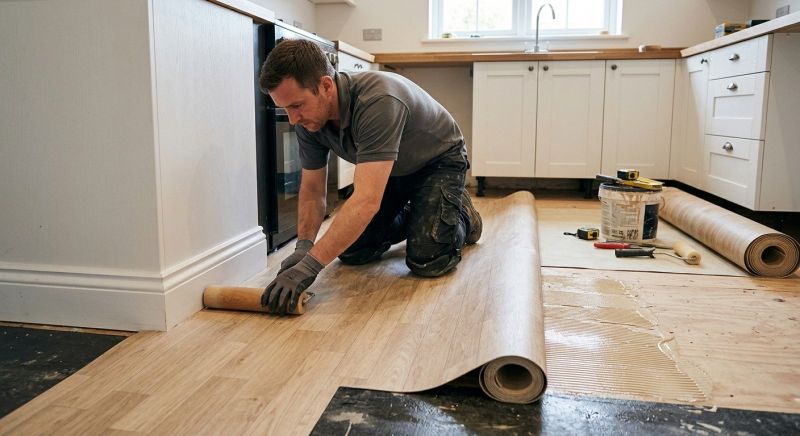 Sheet Linoleum Installation in Mckinney, TX