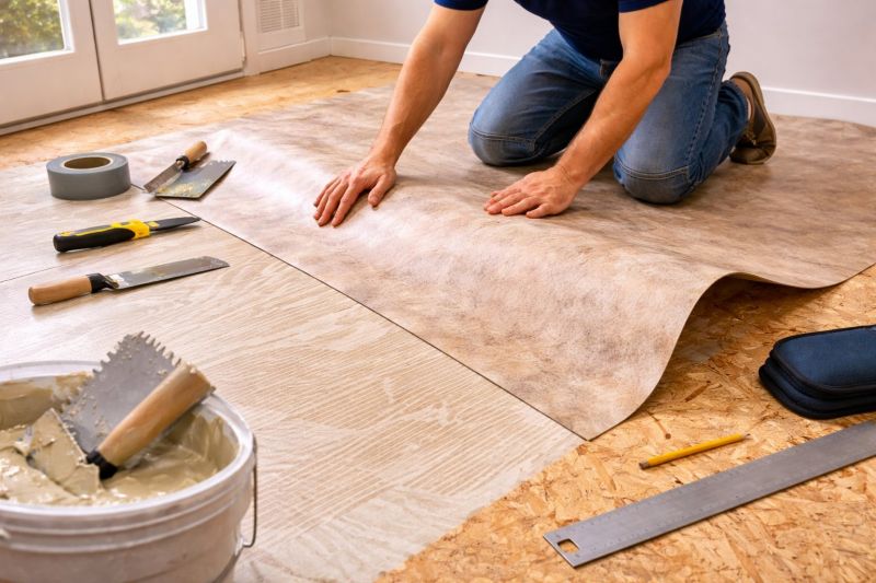 Sheet Vinyl Installation in New Braunfels, TX