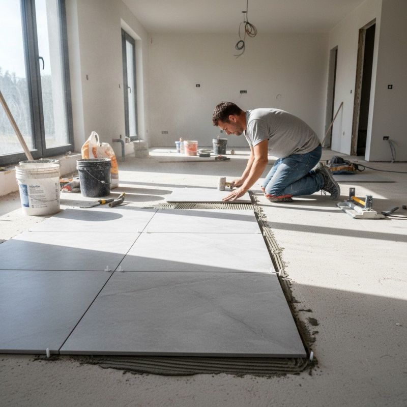 Slate Tile Floor Installation in Fredericksburg, VA