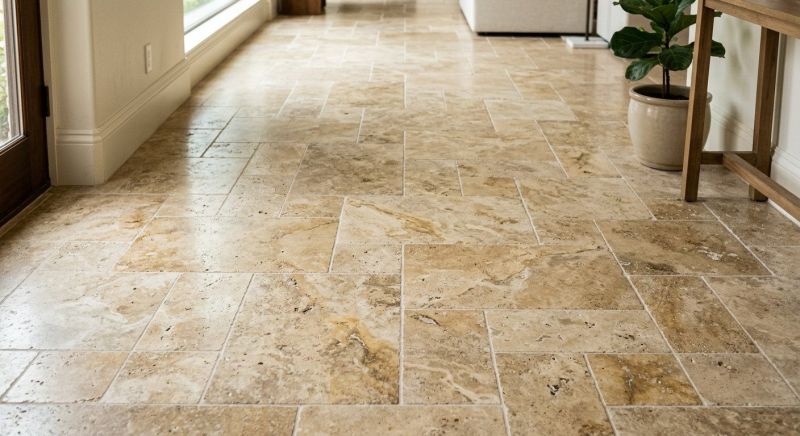 Travertine Floor Installation in Alexandria, VA
