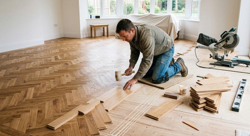White Oak Floor Installation in San Antonio, TX