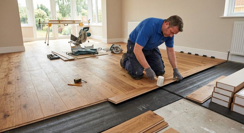 Wide Plank Floor Installation in Manassas, VA